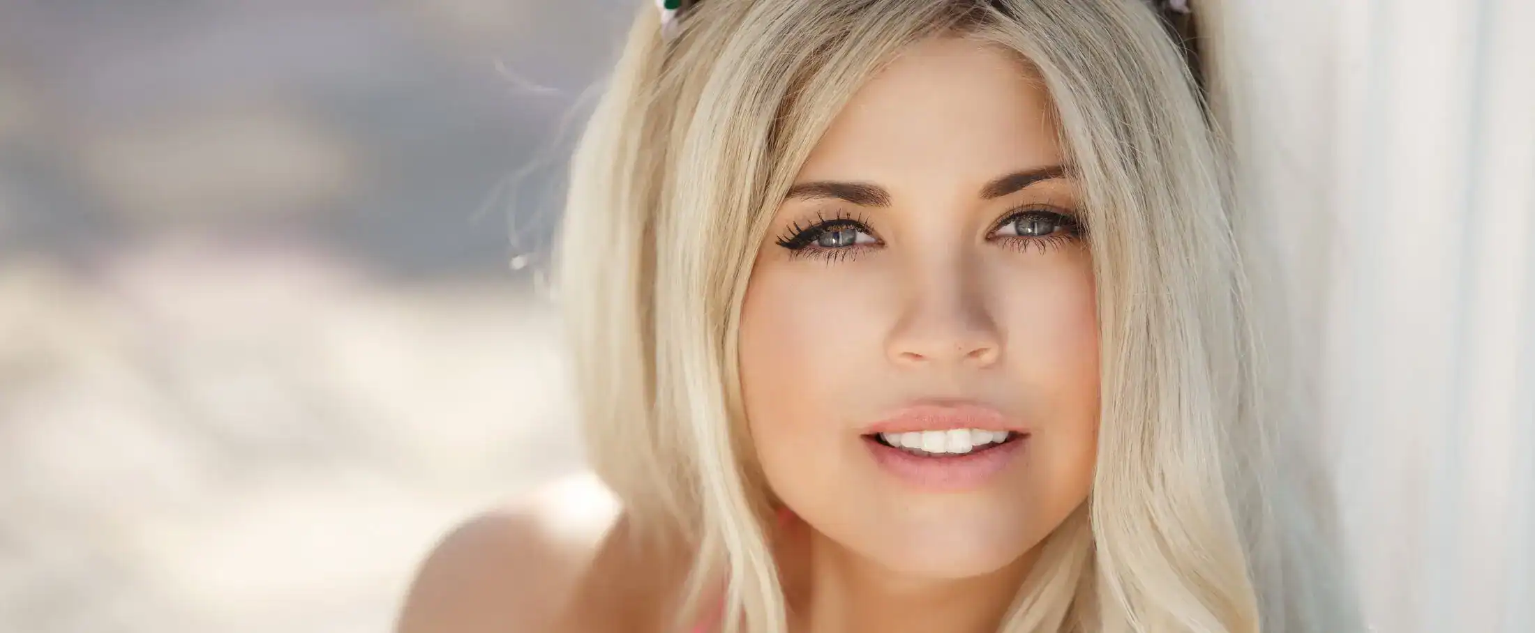 Healthy glowing skin beauty portrait