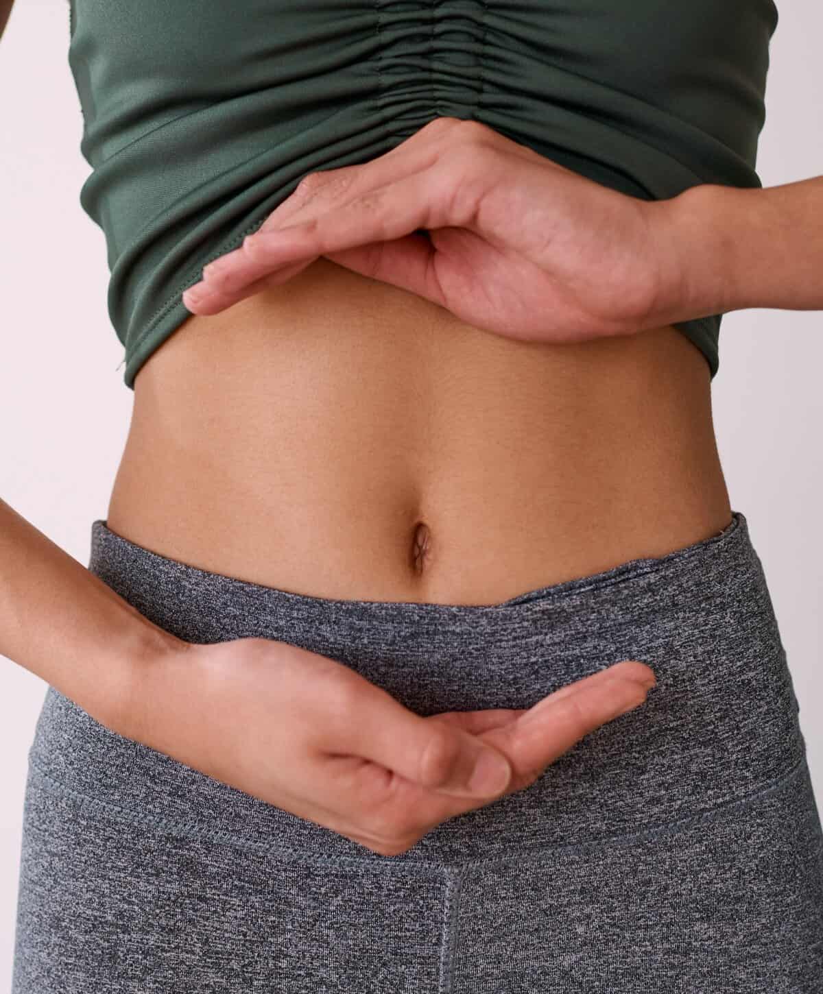 Healthy abdomen wellness concept