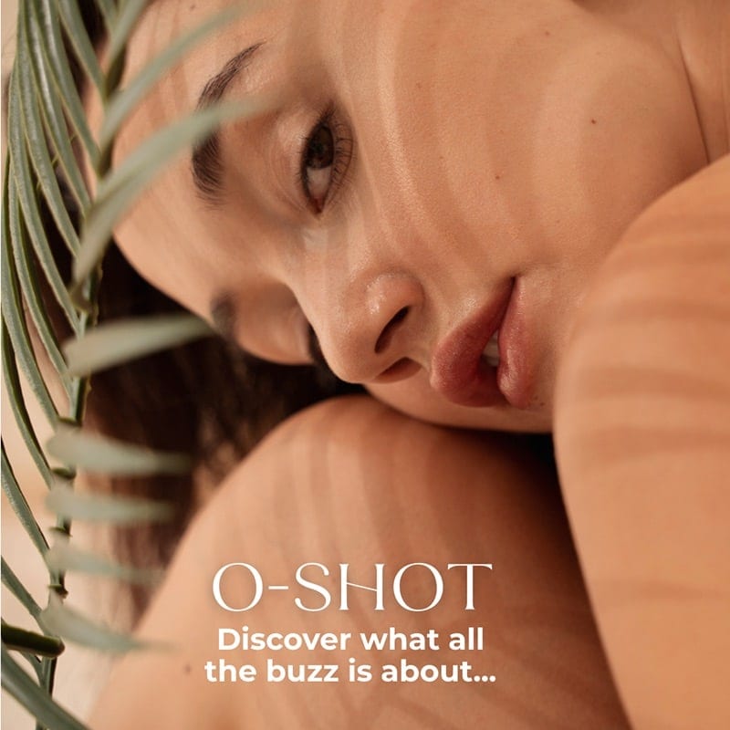 Woman representing O-Shot women’s sexual wellness therapy promotional image.