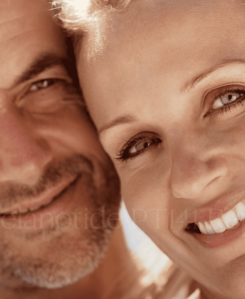 Close-up of a happy, smiling mature couple.