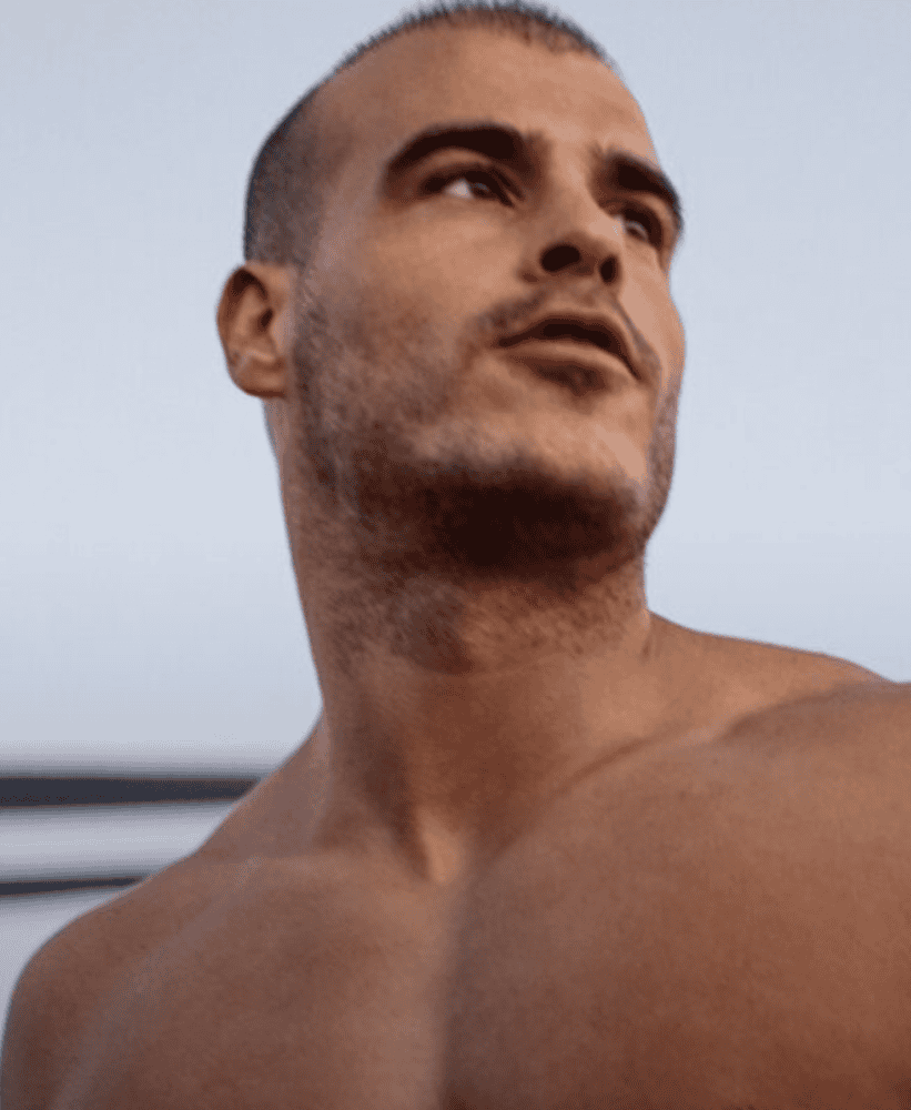 Fit man portrait outdoors