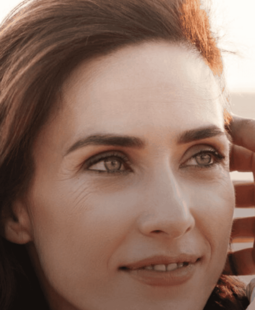 Natural beauty portrait with healthy glowing skin